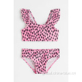 Cute Children'S Bath Suit Girl's fashion print swimwear bikini Manufactory